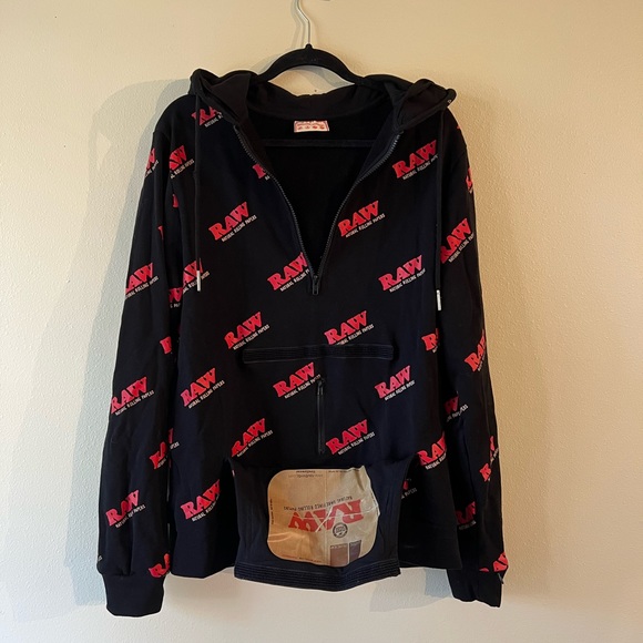 raw rolling papers quarter zip - Picture 2 of 7